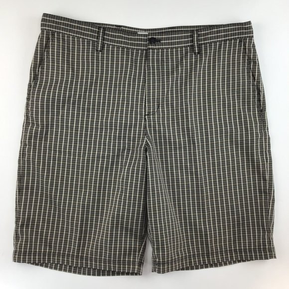 Adidas Shorts mens Golf 38 plaid black tan stretch 11 inch P16169 MCL ac… - Picture 10 of 10